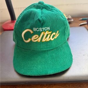 Green Boston Celtics Corduroy Cap